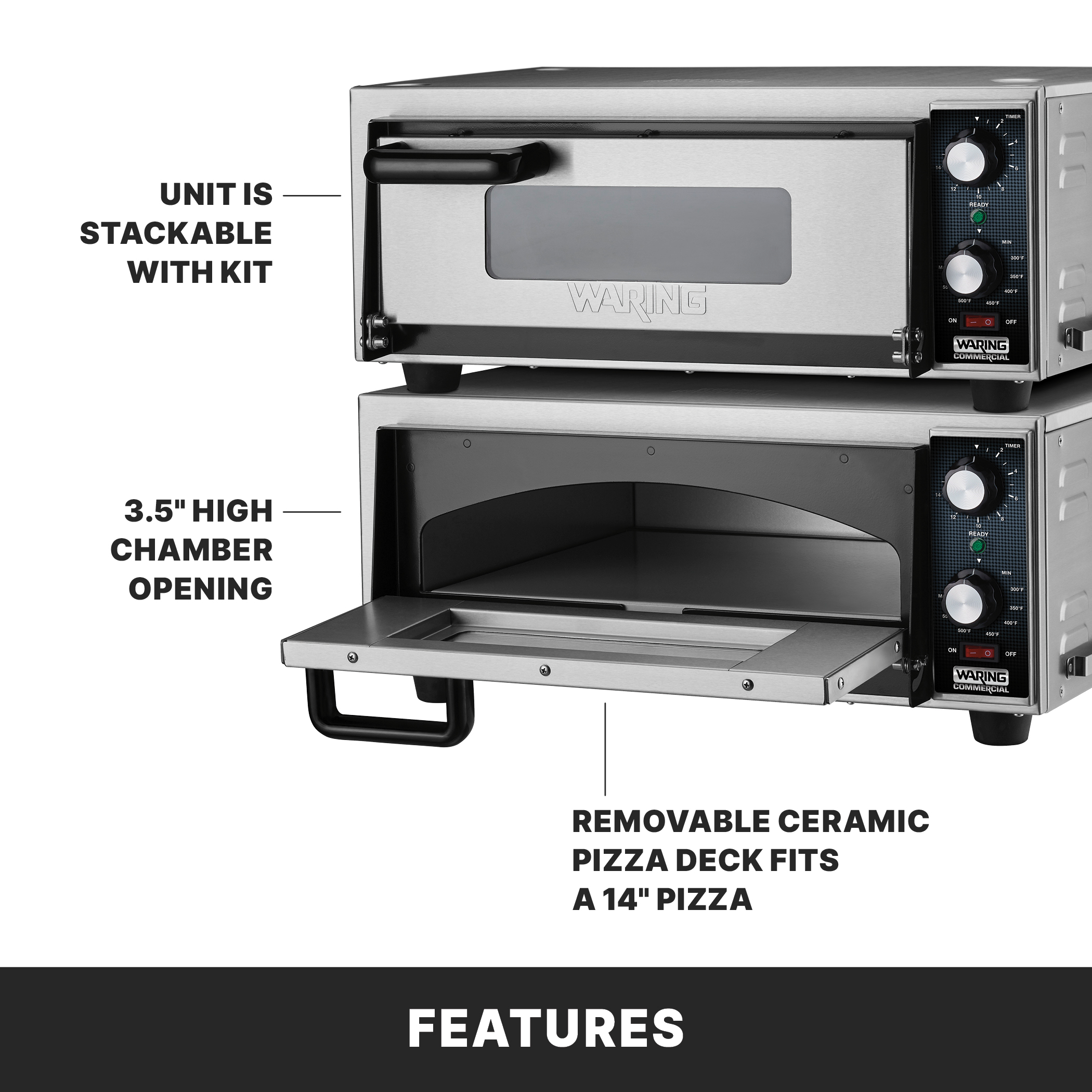 14" Single-Deck Pizza Oven